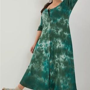 Anthropologie t.la tie dye dress/duster -NWT 1X